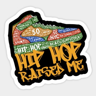 Hip Hop Raised Me Sneaker 50th Anniversary Sticker